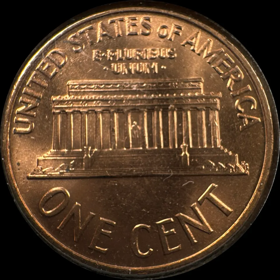 1960-P Lincoln Cent Ungraded — back