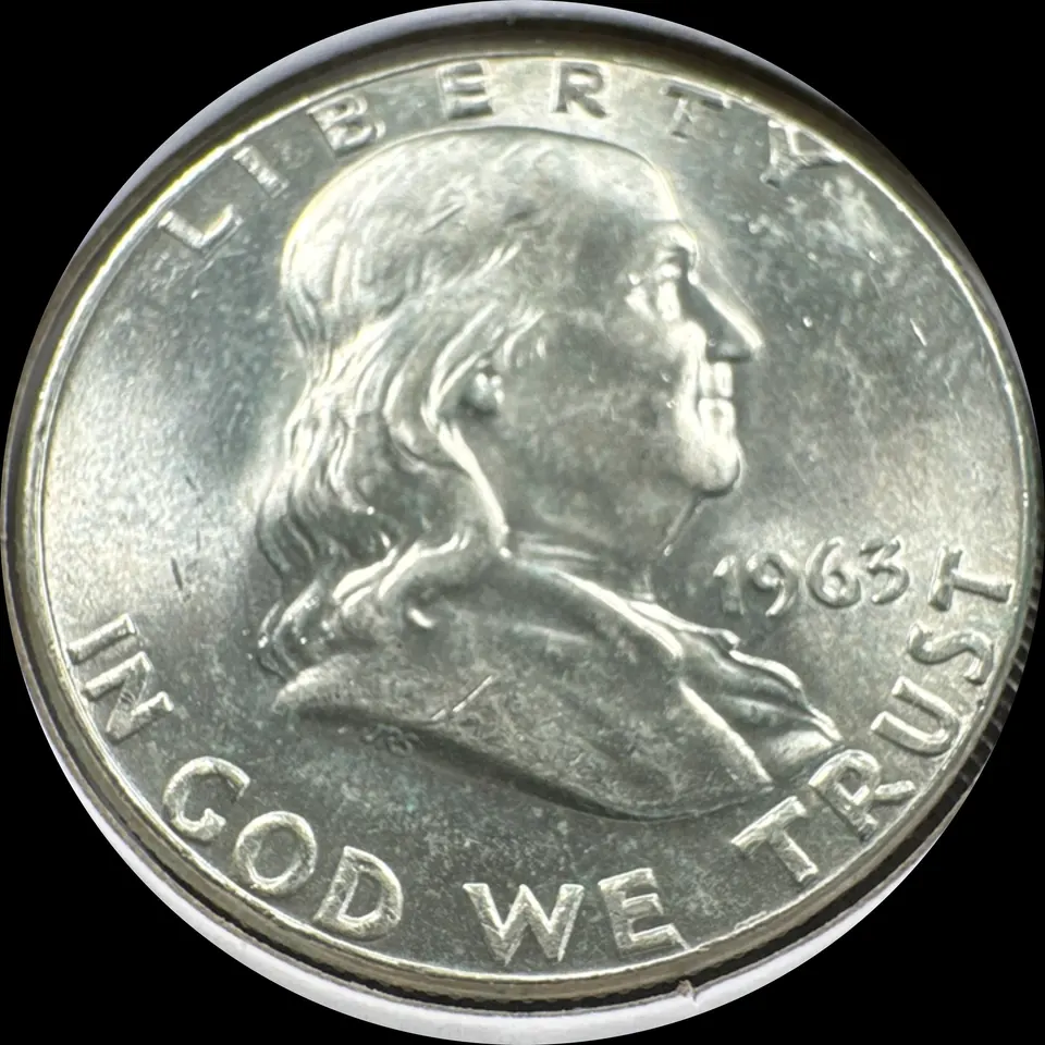 1963-P Franklin Half Dollar Ungraded — front