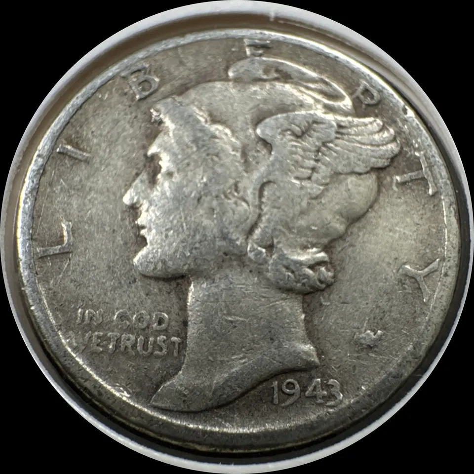 1943-P Mercury Dime Ungraded — front