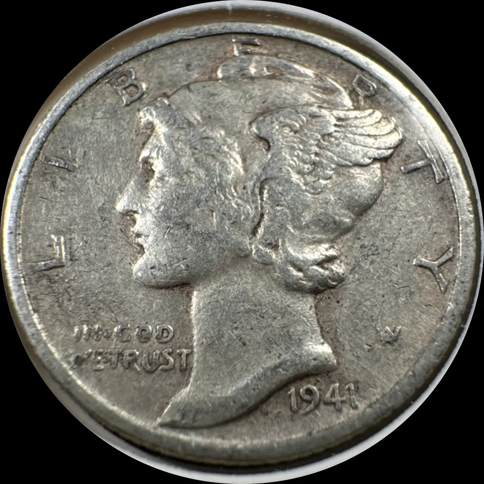 1941-S Mercury Dime Ungraded — front