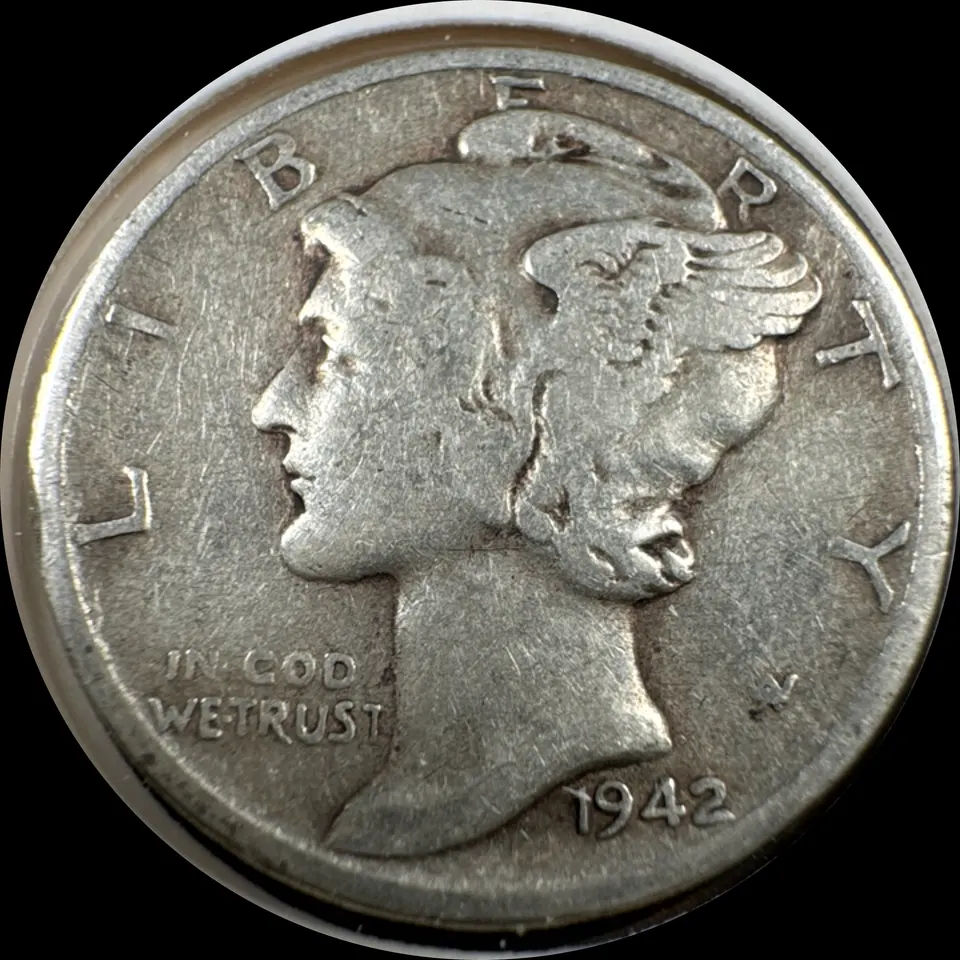1942-P Mercury Dime Ungraded — front
