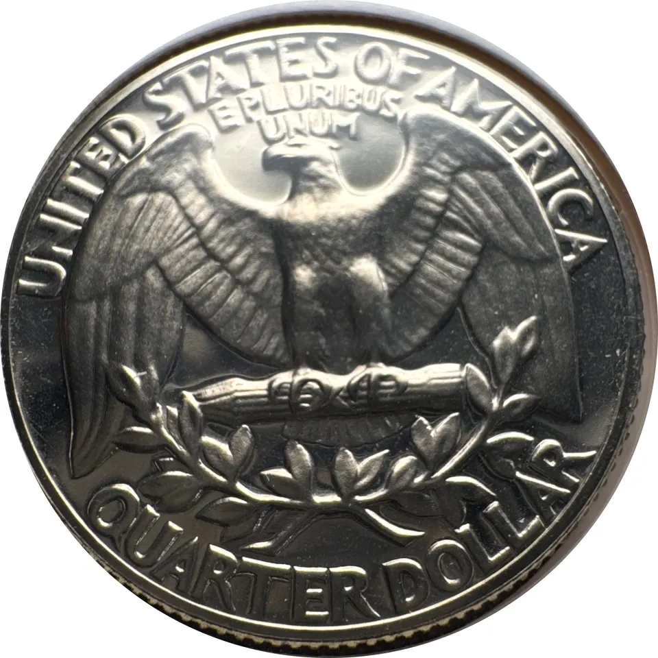 1972-S Washington Quarter Ungraded — back