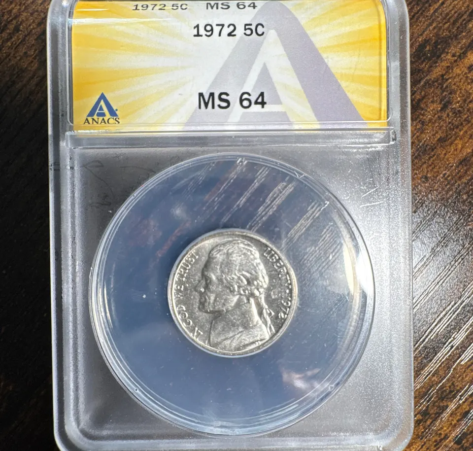 1972-P Jefferson Nickel MS64 — front