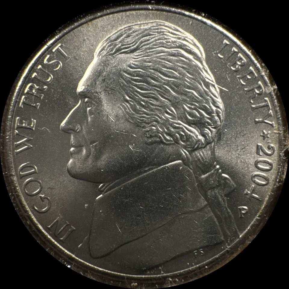 2004-P Jefferson Nickel Ungraded — front
