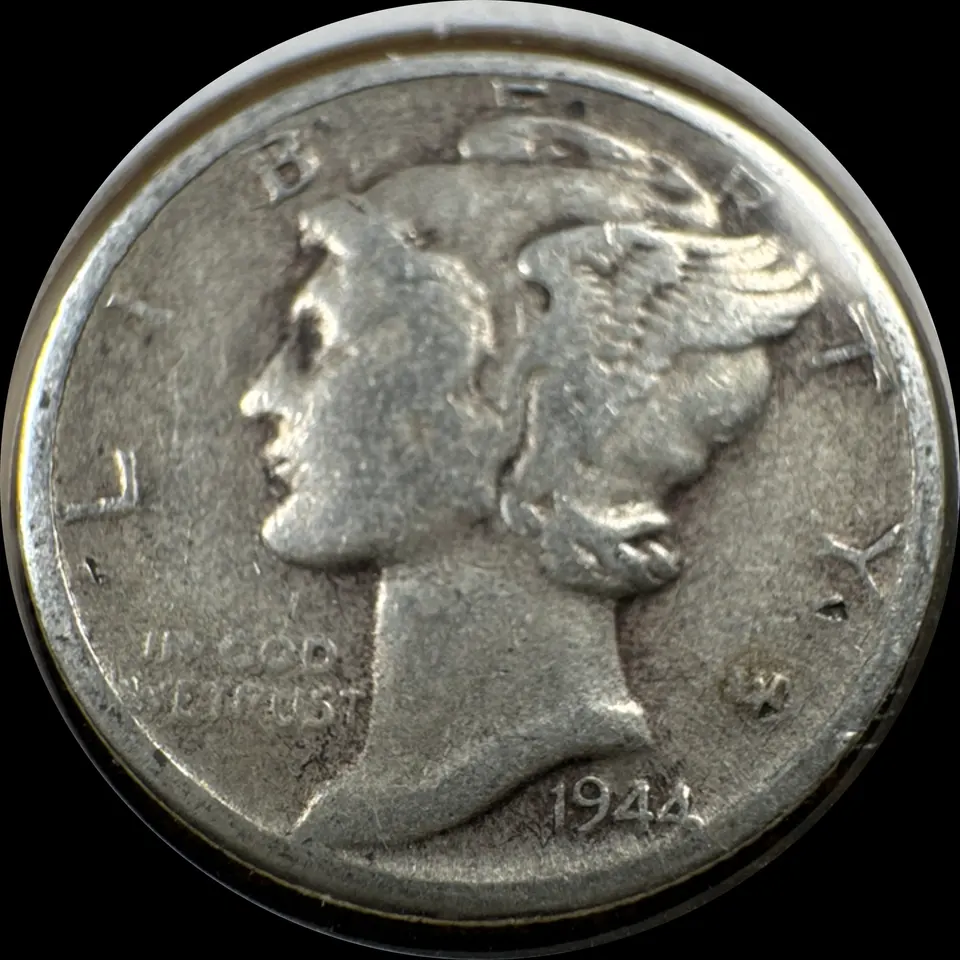 1944-D Mercury Dime Ungraded — front