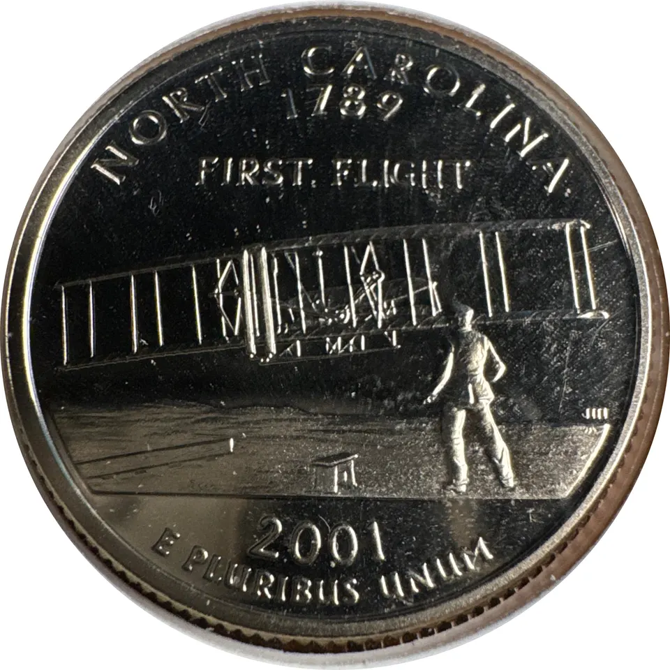 2001-S Washington Quarter Ungraded — back
