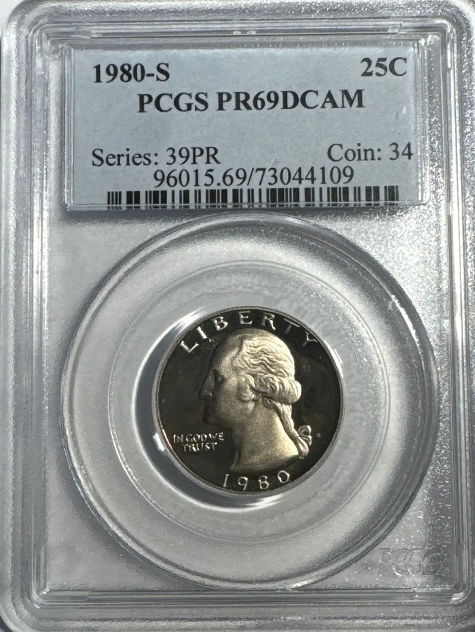 1980-S Washington Quarter PR69 — front