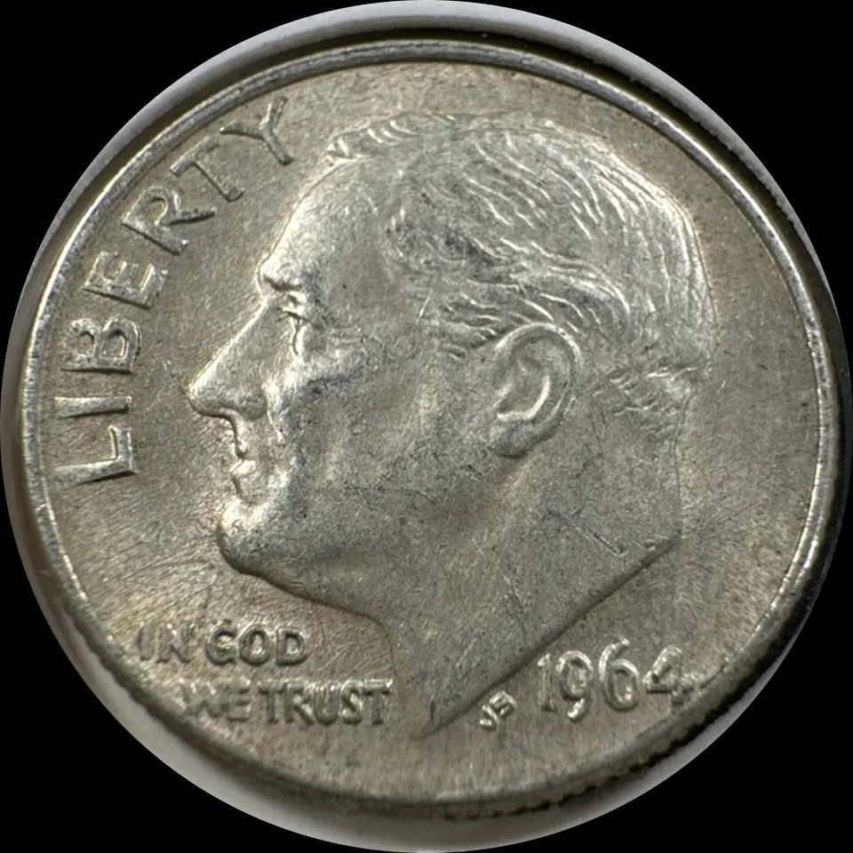 1964-D Roosevelt Dime Ungraded — front
