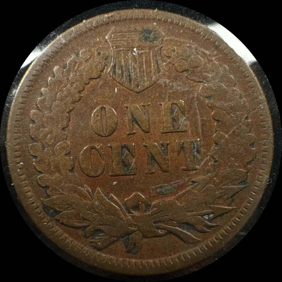 1897-P Indian Head Cent Ungraded — back
