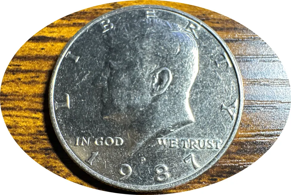 1987-P Kennedy Half Dollar Ungraded — front