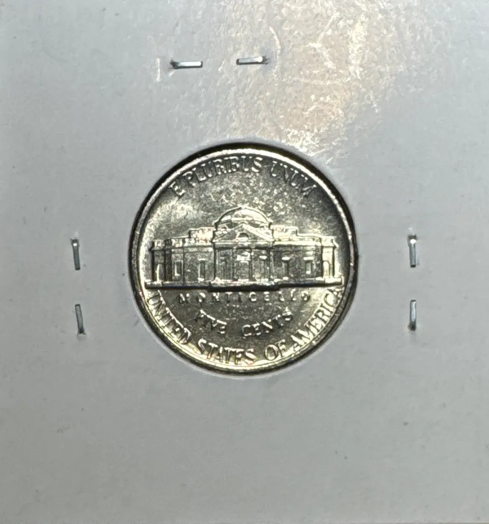1981-P Jefferson Nickel Ungraded — back
