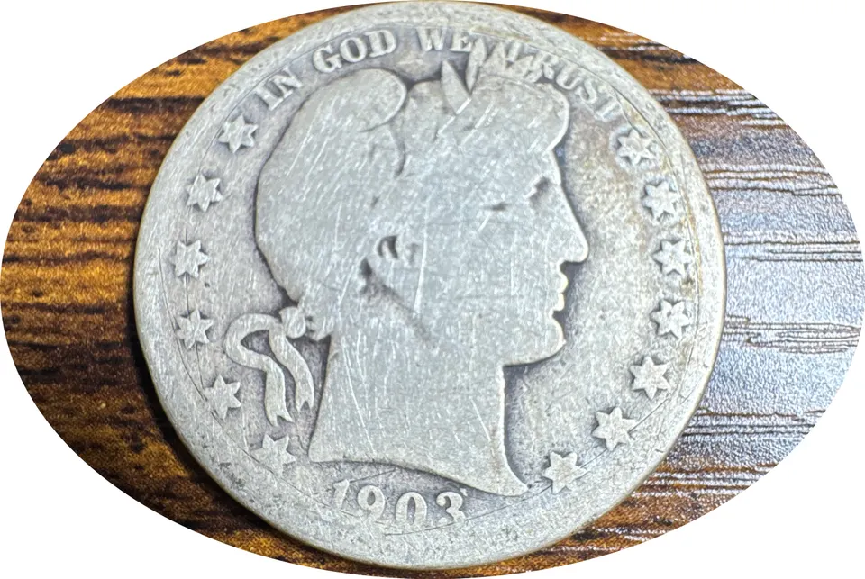 1903-S Barber Half Dollar Ungraded — front
