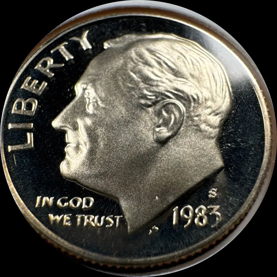 1983-S Roosevelt Dime Ungraded — front