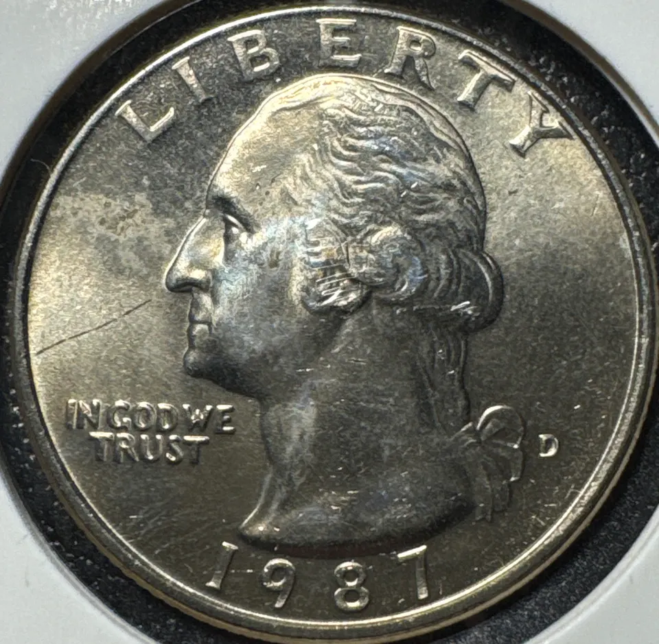 1987-D Washington Quarter Ungraded — front
