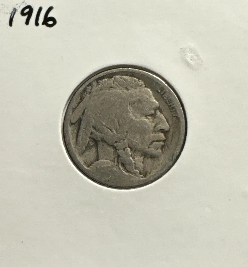 1916-P Buffalo Nickel Ungraded — front