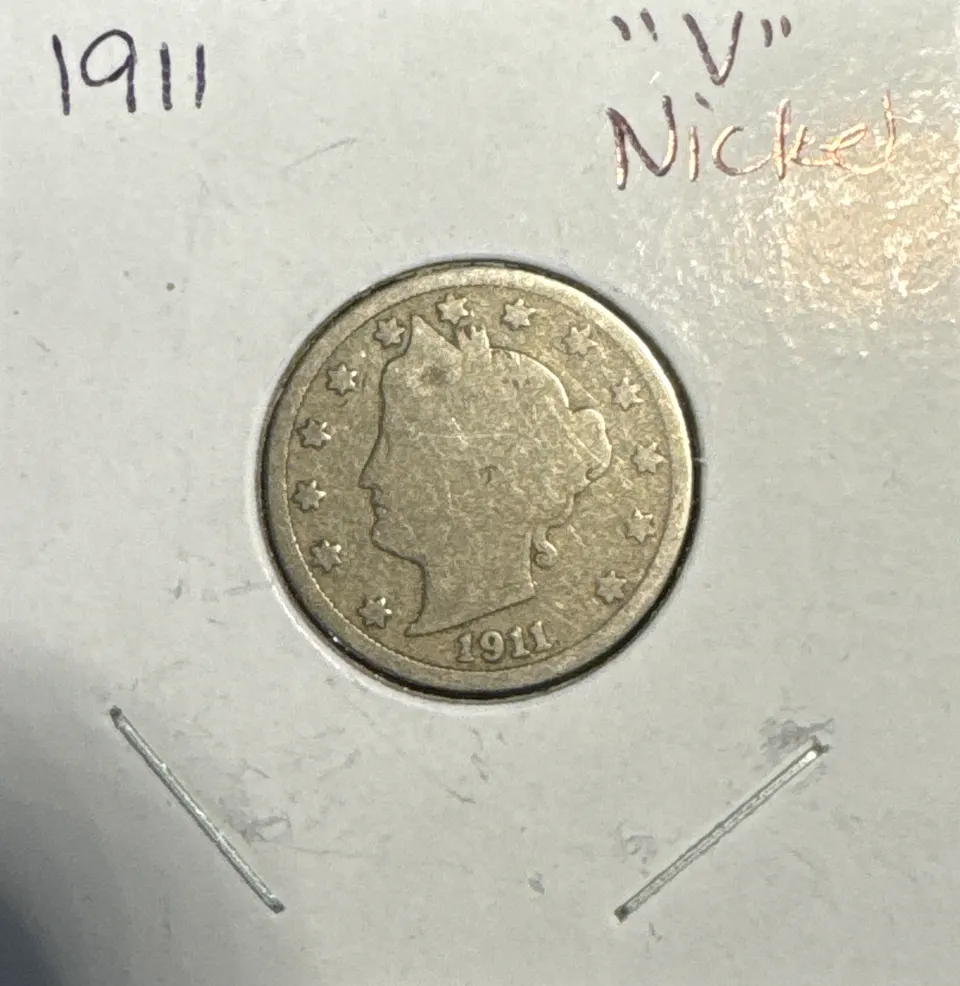 1911-P Liberty V Nickel Ungraded — front