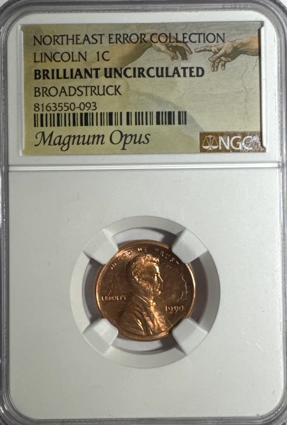 1990-P Lincoln Cent BU — front