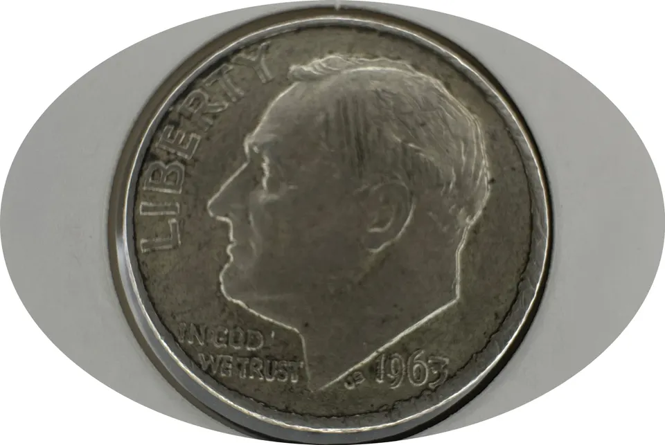 1963-D Roosevelt Dime Ungraded — front