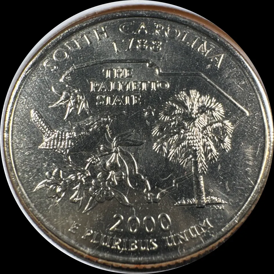 2000-P Washington Quarter Ungraded — back