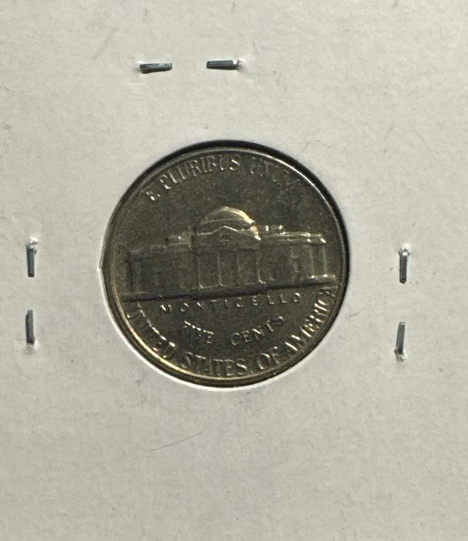 1959 Jefferson Nickel Ungraded — back