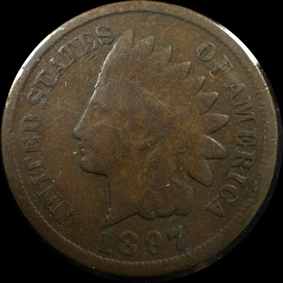 1897-P Indian Head Cent Ungraded — front