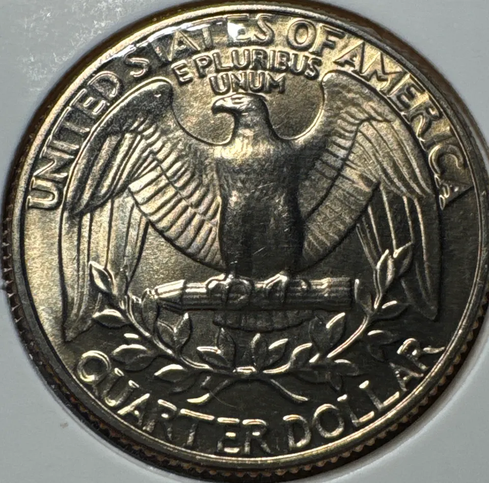 1985-D Washington Quarter Ungraded — back