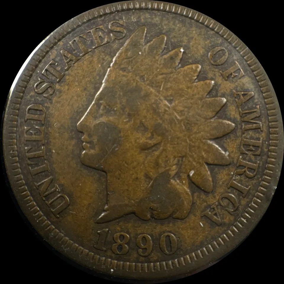 1890-P Indian Head Cent Ungraded — front