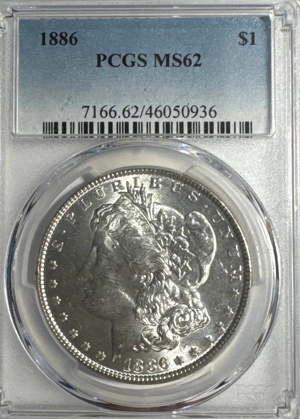 1886-P Morgan Dollar MS62 — front