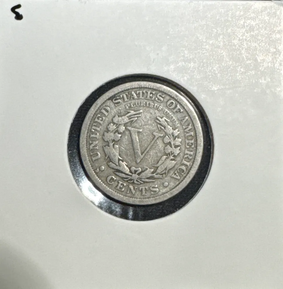 1912-D Liberty V Nickel Ungraded — back