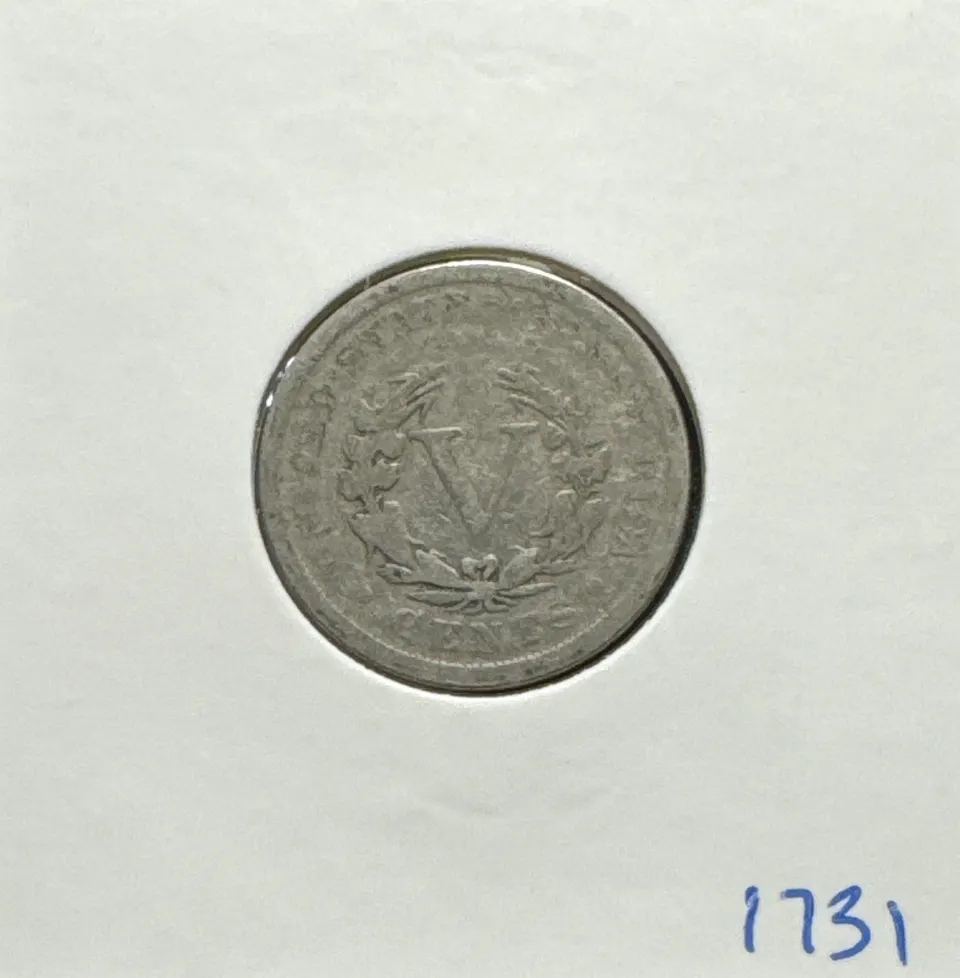 1903-P Liberty V Nickel Ungraded — back