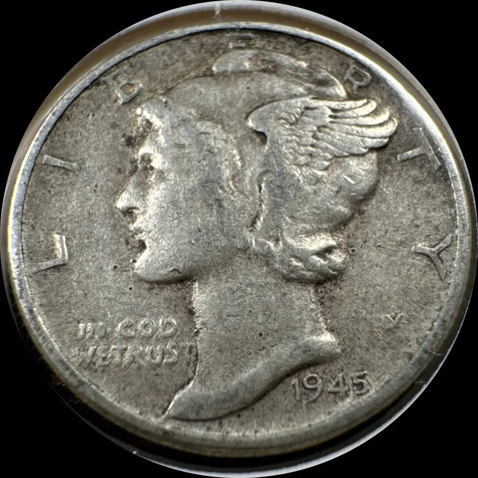1945-P Mercury Dime Ungraded — front