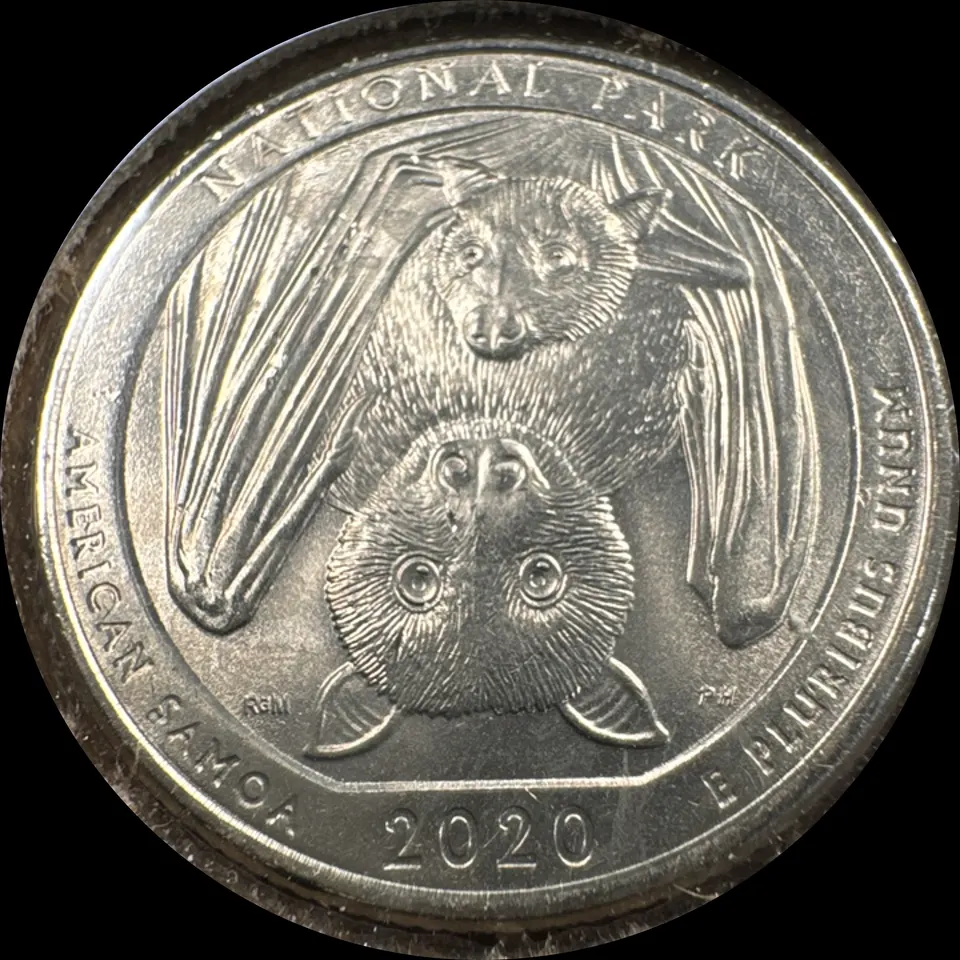 2020-P Washington Quarter Ungraded — back