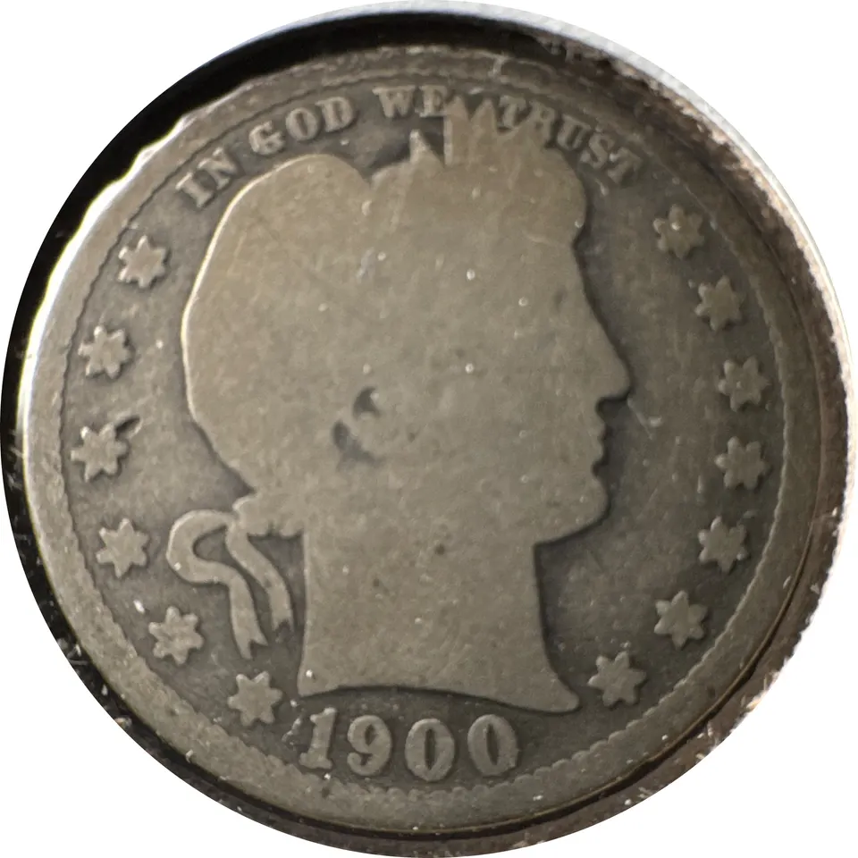 1900-S Barber Quarter Ungraded — front
