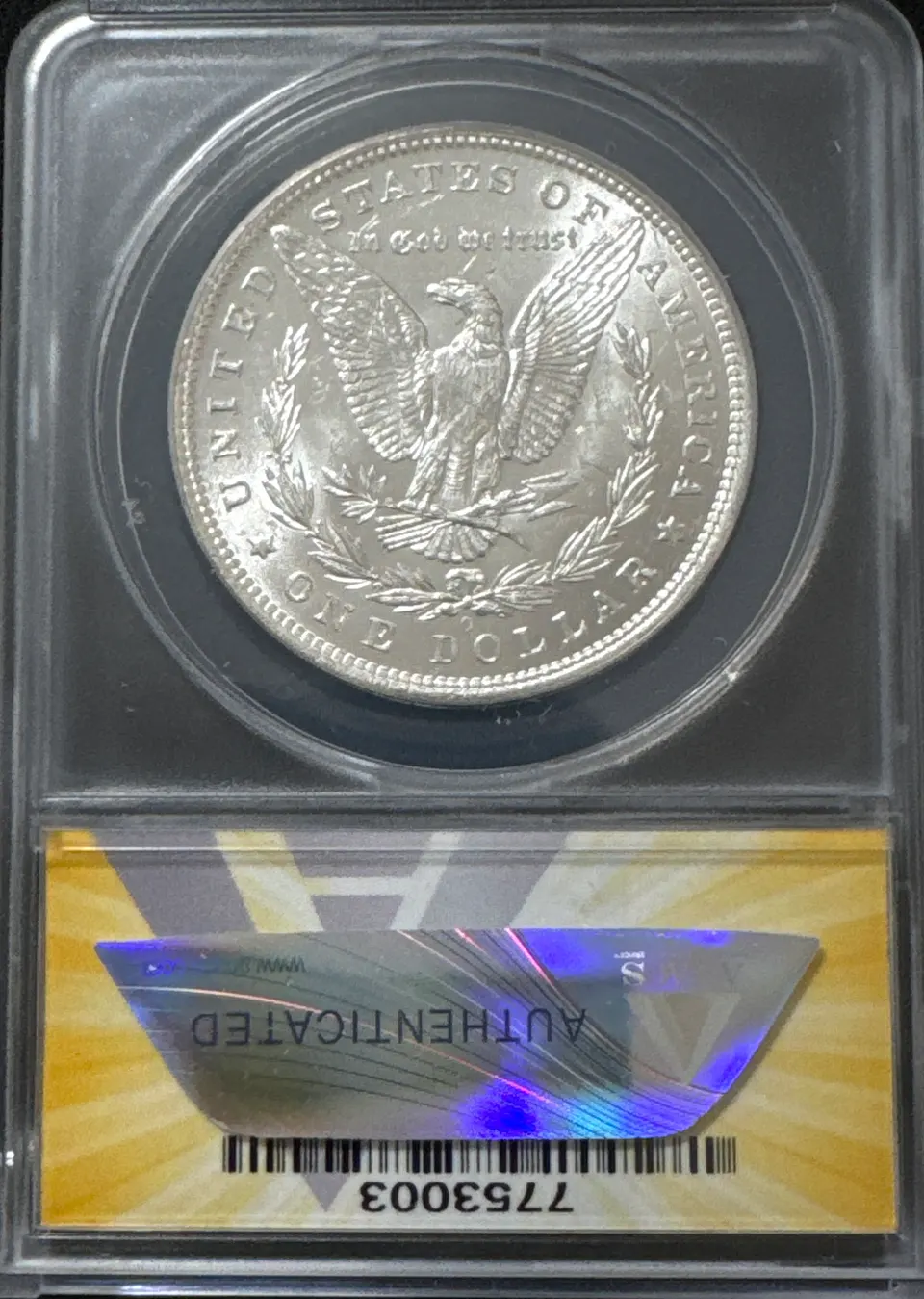 1881-O Morgan Dollar MS63 — back