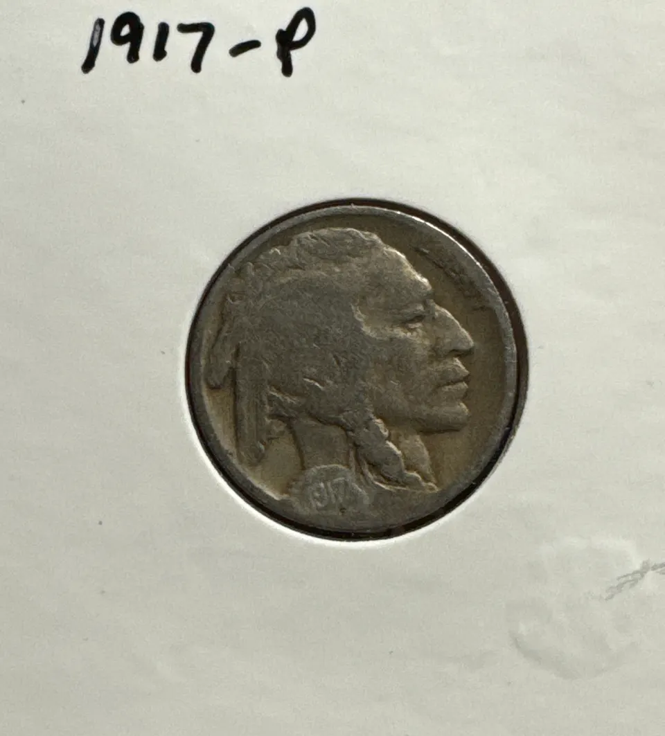 1917-P Buffalo Nickel Ungraded — front