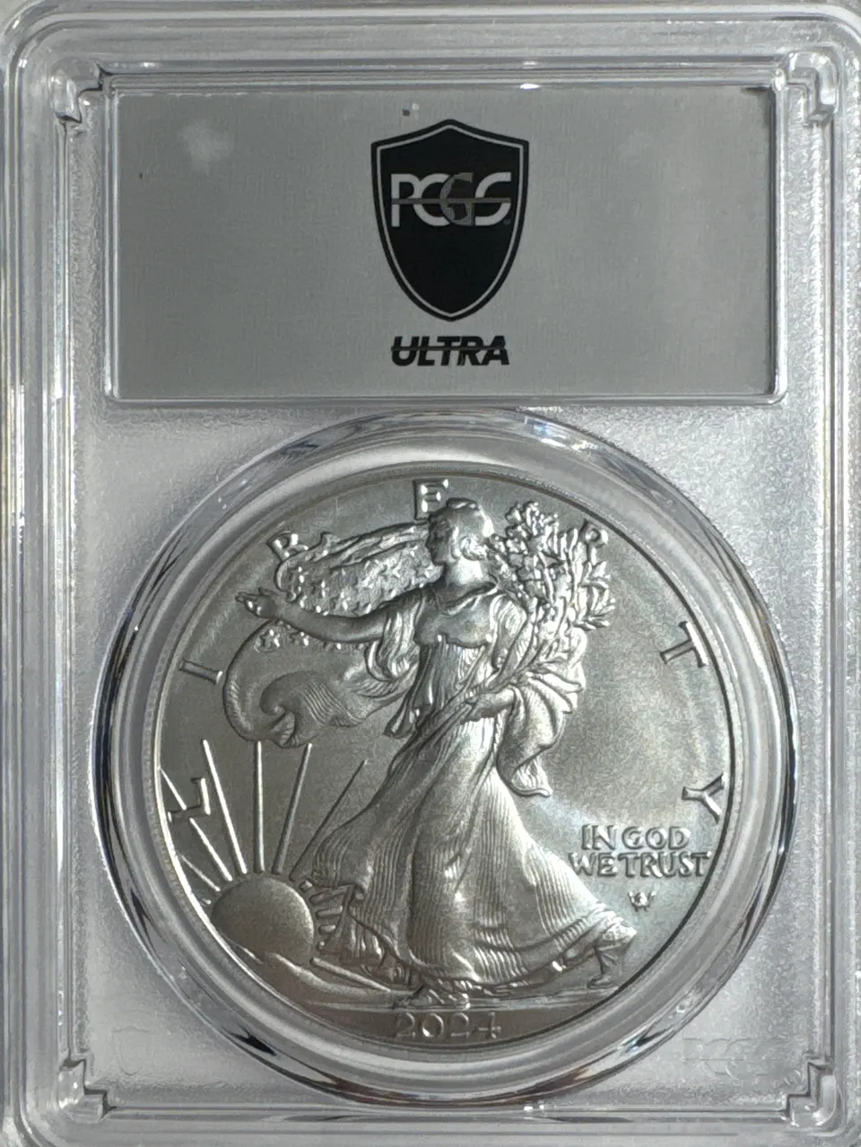 2024-W American Silver Eagle PR70 — back