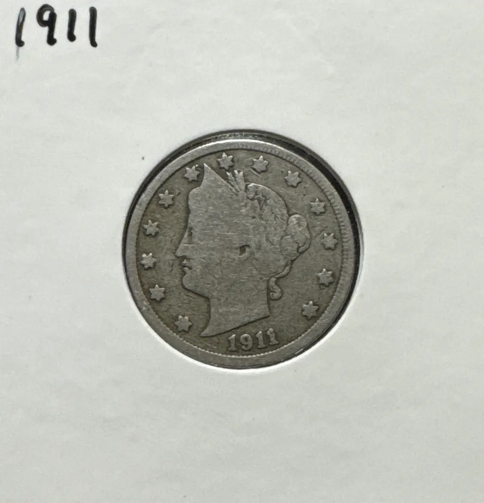 1911-P Liberty V Nickel Ungraded — front
