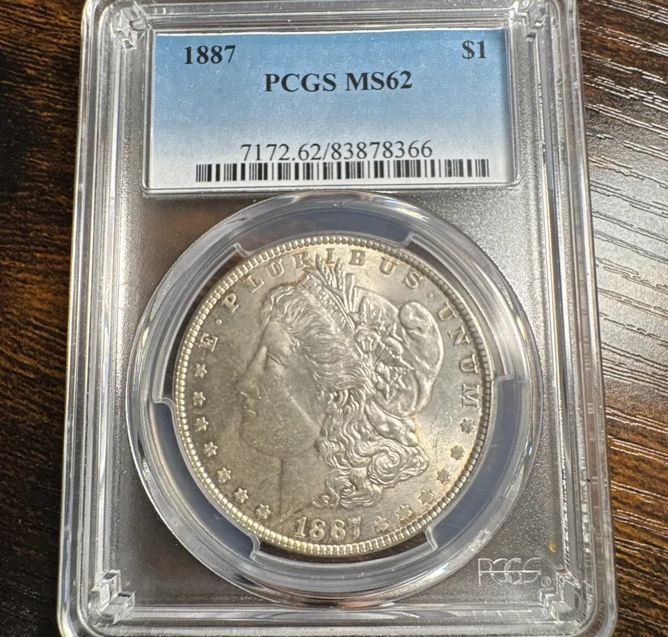 1887-P Morgan Dollar MS62 — front