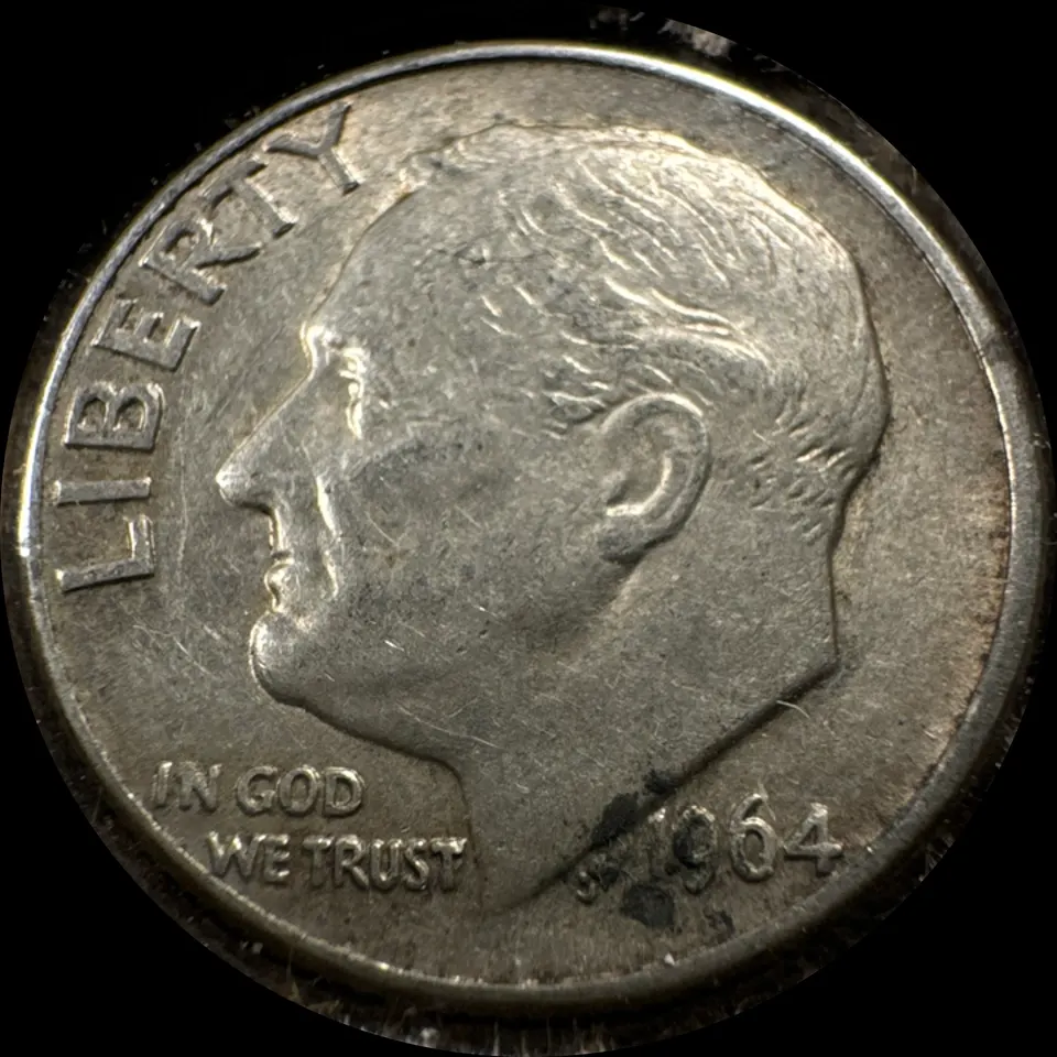 1964-D Roosevelt Dime Ungraded — front