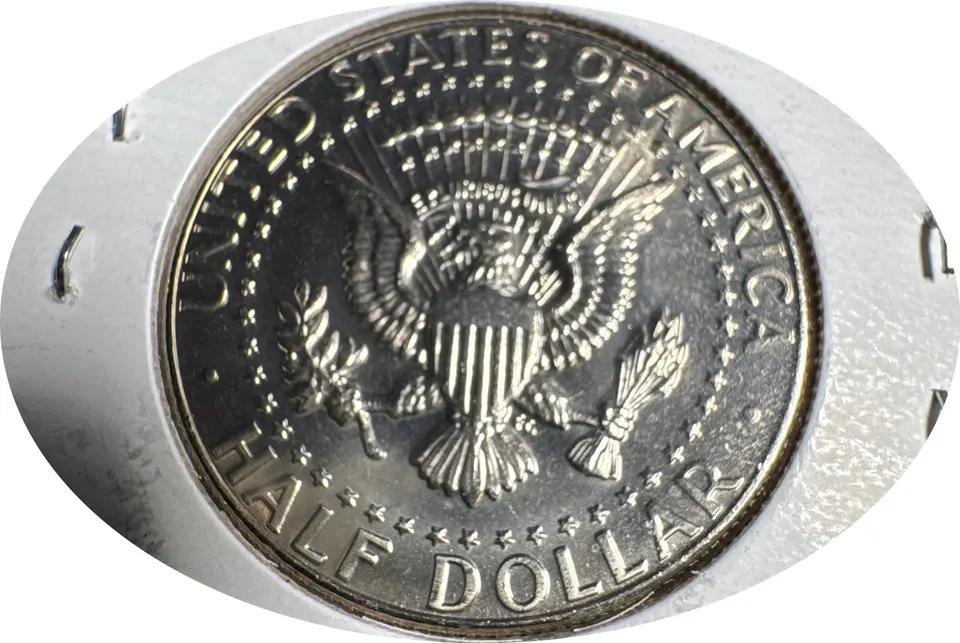 1987-D Kennedy Half Dollar Ungraded — back