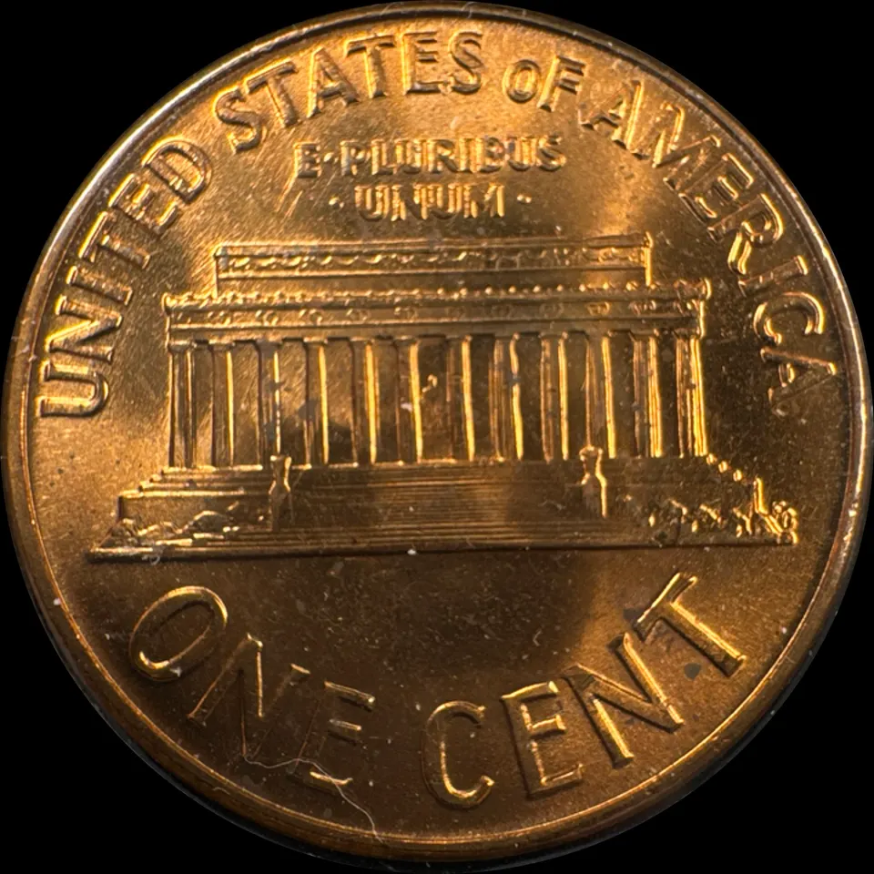 1959-P Lincoln Cent Ungraded — back