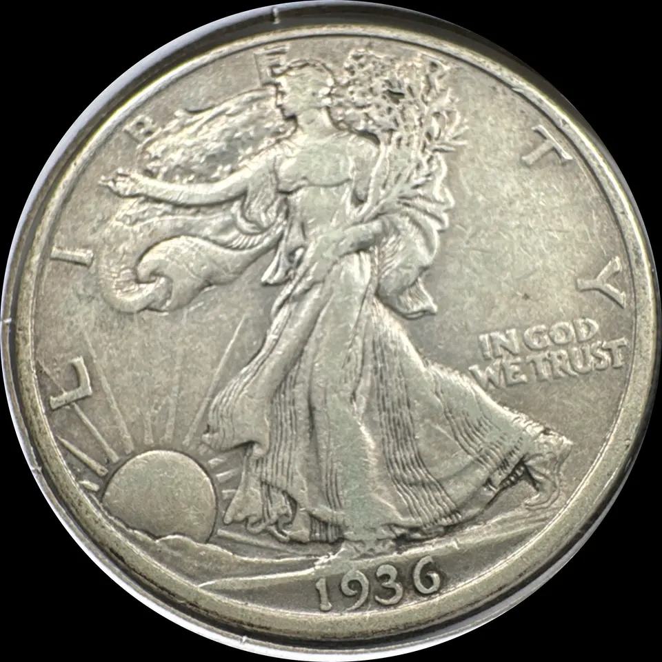 1936-P Walking Liberty Half Dollar Ungraded — front