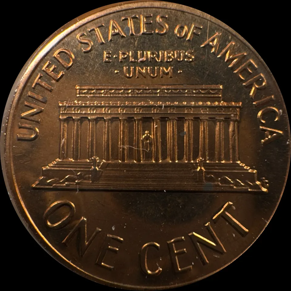 1972-S Lincoln Cent Ungraded — back