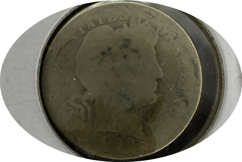 1900-P Barber Dime Ungraded — front