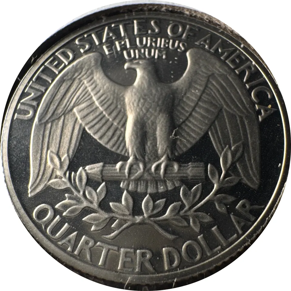 1984-S Washington Quarter Ungraded — back