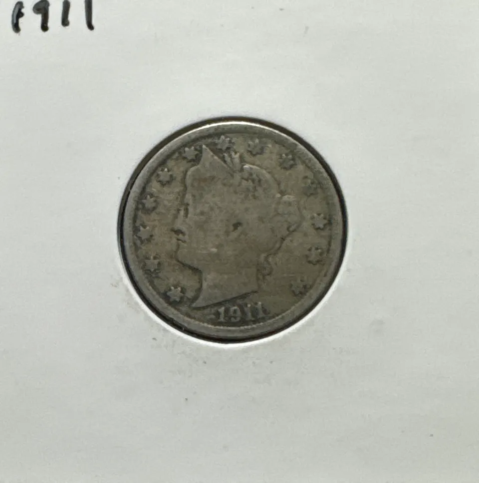 1911-P Liberty V Nickel Ungraded — front