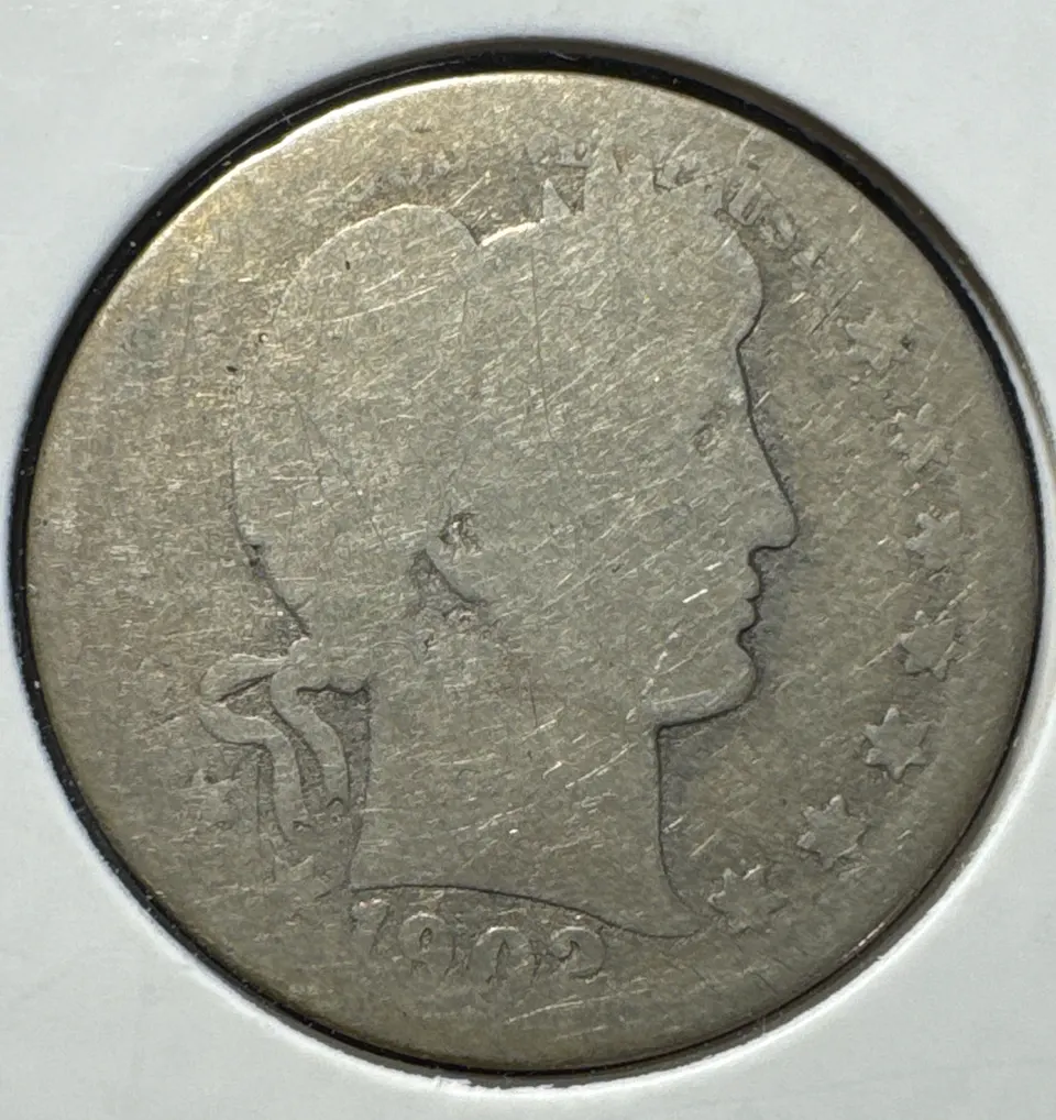 1902-O Barber Quarter Ungraded — front