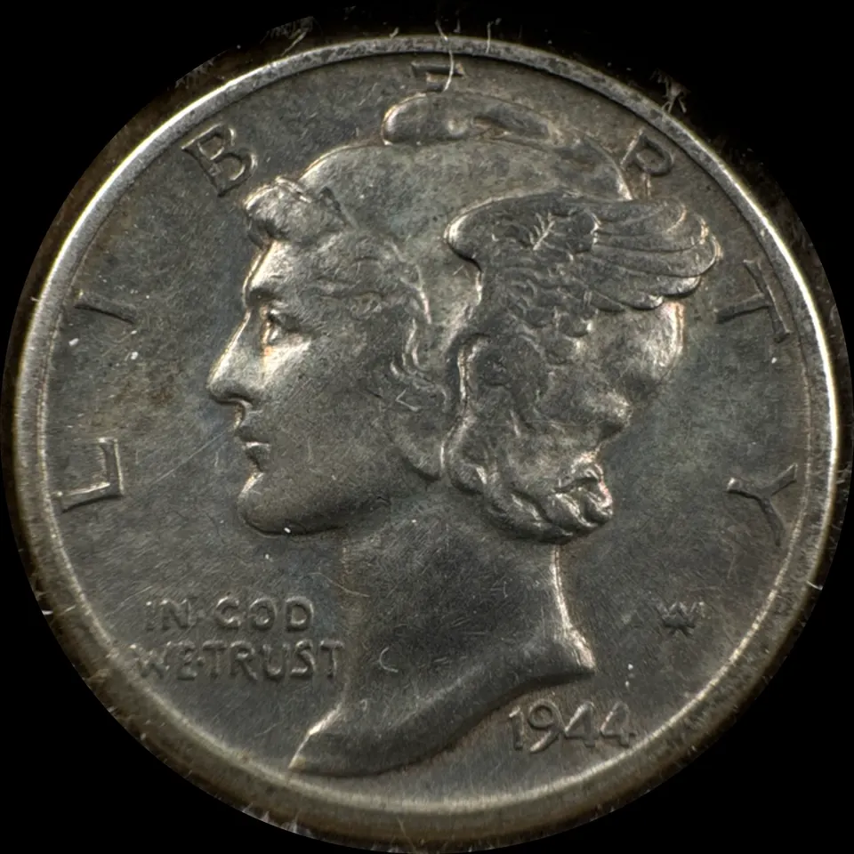 1944-S Mercury Dime Ungraded — front