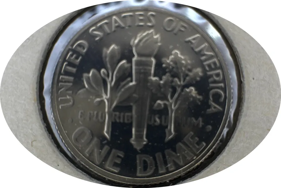 1978-S Roosevelt Dime Ungraded — back
