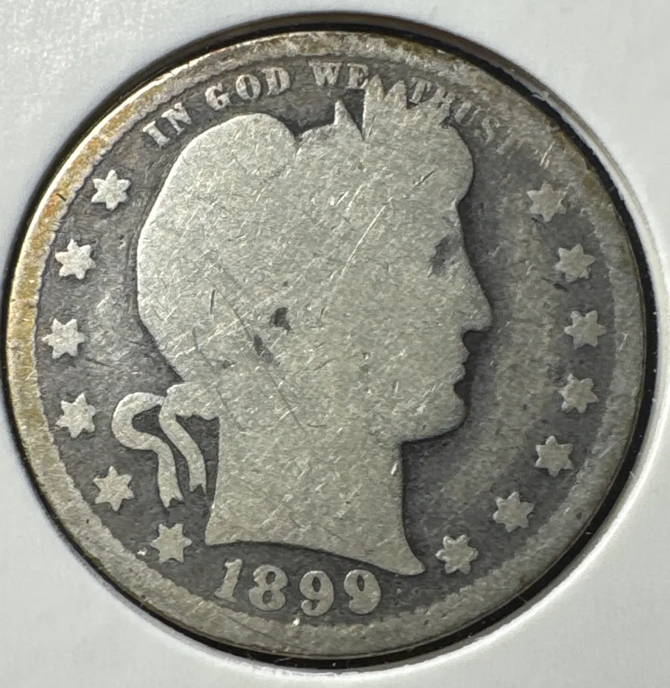 1899-O Barber Quarter Ungraded — front